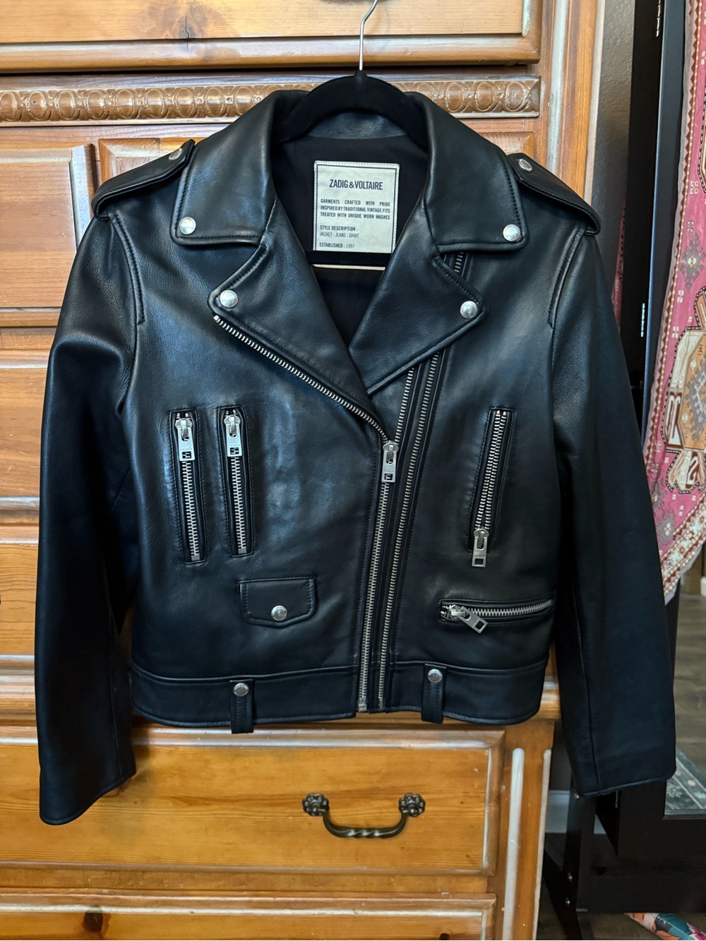 Zadig & Votaire Leather Jacket - Picture 3 of 5